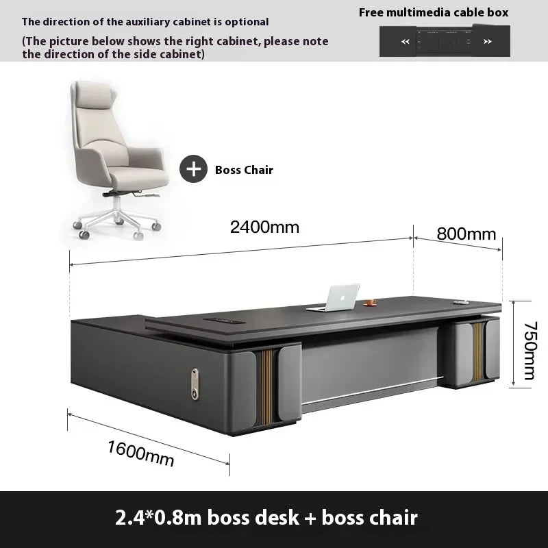 Bedroom Luxury Modern Boss Office Desk Work Art Stand Up Filing Cabinets Office Desk Gadgets Storage Ufficio Salon Furniture