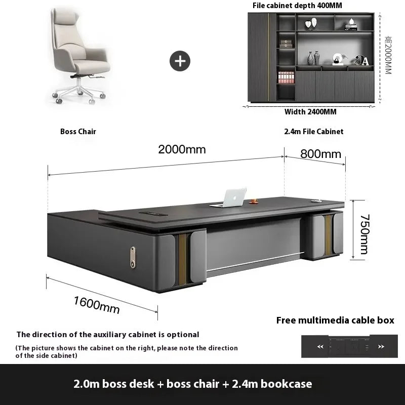 Bedroom Luxury Modern Boss Office Desk Work Art Stand Up Filing Cabinets Office Desk Gadgets Storage Ufficio Salon Furniture