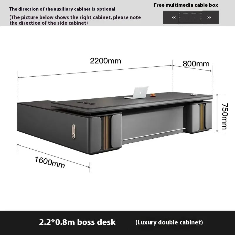 Bedroom Luxury Modern Boss Office Desk Work Art Stand Up Filing Cabinets Office Desk Gadgets Storage Ufficio Salon Furniture