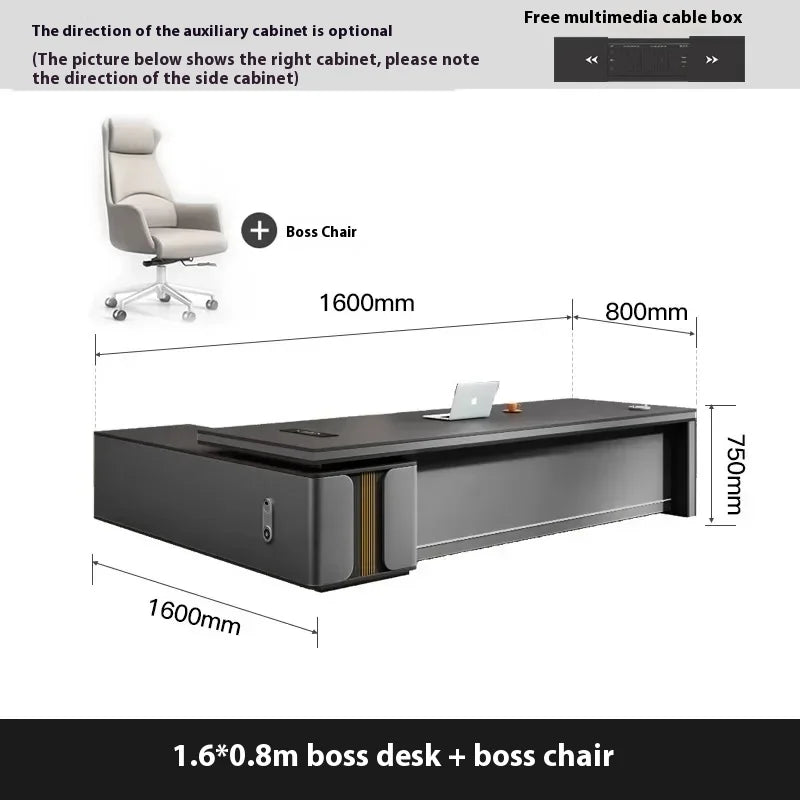 Bedroom Luxury Modern Boss Office Desk Work Art Stand Up Filing Cabinets Office Desk Gadgets Storage Ufficio Salon Furniture