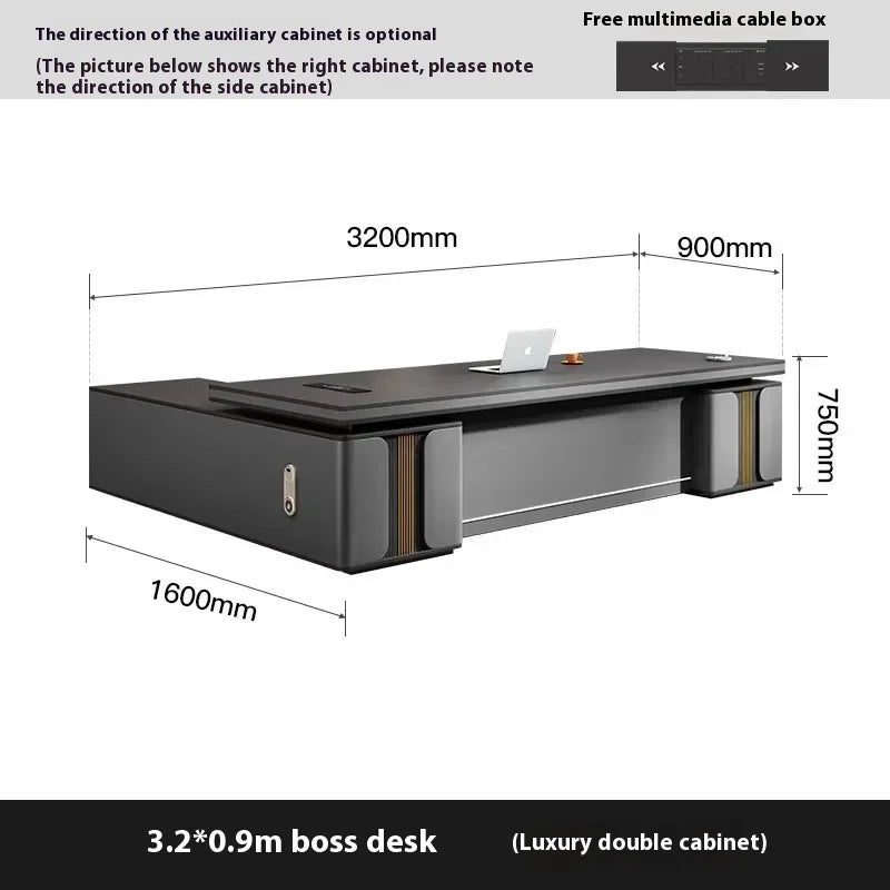 Bedroom Luxury Modern Boss Office Desk Work Art Stand Up Filing Cabinets Office Desk Gadgets Storage Ufficio Salon Furniture