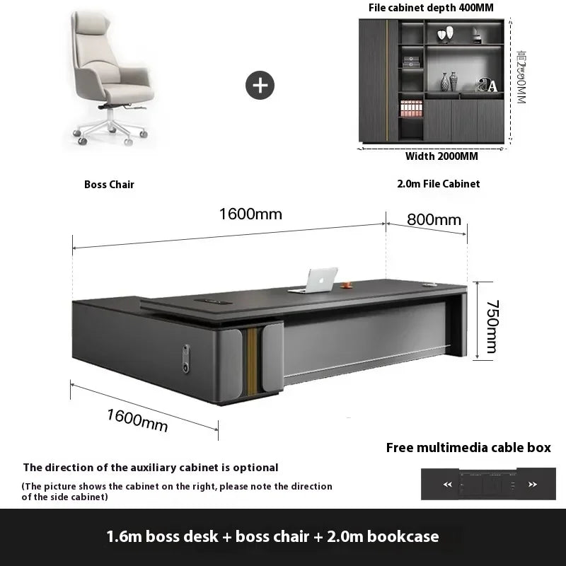 Bedroom Luxury Modern Boss Office Desk Work Art Stand Up Filing Cabinets Office Desk Gadgets Storage Ufficio Salon Furniture