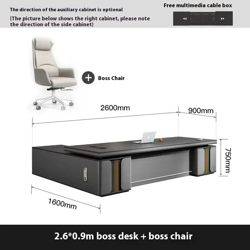 Bedroom Luxury Modern Boss Office Desk Work Art Stand Up Filing Cabinets Office Desk Gadgets Storage Ufficio Salon Furniture