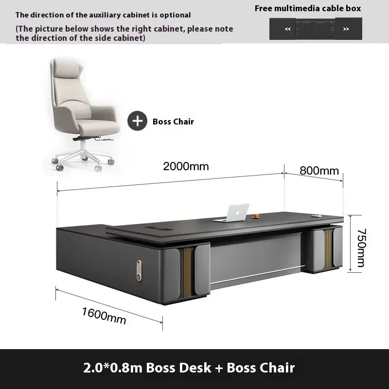 Bedroom Luxury Modern Boss Office Desk Work Art Stand Up Filing Cabinets Office Desk Gadgets Storage Ufficio Salon Furniture