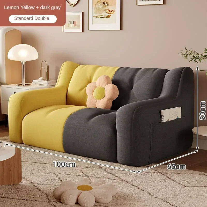 Luxury Home Sofa Modern Small Sofa Lazy Leisure Balcony FloorRecliner Italian Living Room Sofás Para Salón Postmodern Furniture