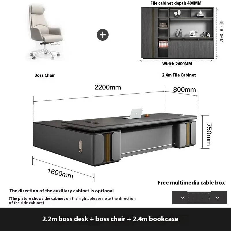 Bedroom Luxury Modern Boss Office Desk Work Art Stand Up Filing Cabinets Office Desk Gadgets Storage Ufficio Salon Furniture