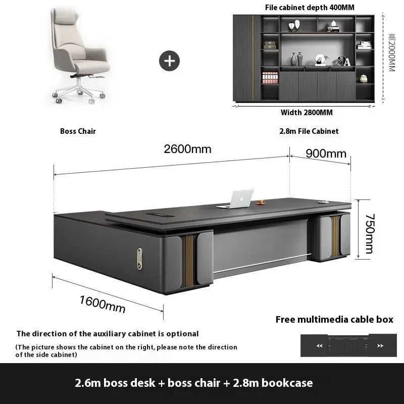 Bedroom Luxury Modern Boss Office Desk Work Art Stand Up Filing Cabinets Office Desk Gadgets Storage Ufficio Salon Furniture