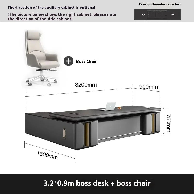 Bedroom Luxury Modern Boss Office Desk Work Art Stand Up Filing Cabinets Office Desk Gadgets Storage Ufficio Salon Furniture
