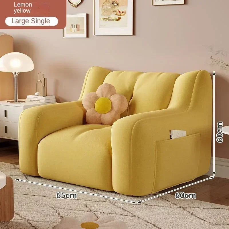 Luxury Home Sofa Modern Small Sofa Lazy Leisure Balcony FloorRecliner Italian Living Room Sofás Para Salón Postmodern Furniture
