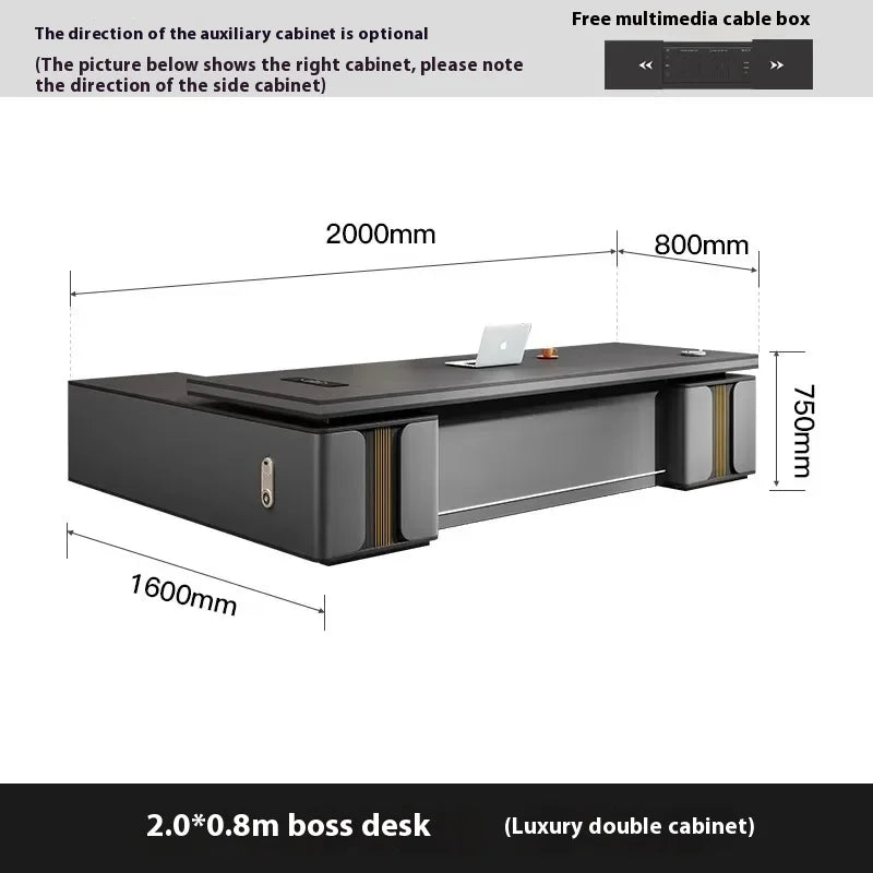 Bedroom Luxury Modern Boss Office Desk Work Art Stand Up Filing Cabinets Office Desk Gadgets Storage Ufficio Salon Furniture