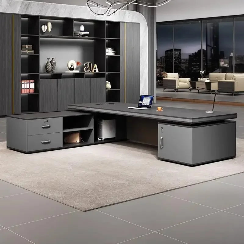 Bedroom Luxury Modern Boss Office Desk Work Art Stand Up Filing Cabinets Office Desk Gadgets Storage Ufficio Salon Furniture