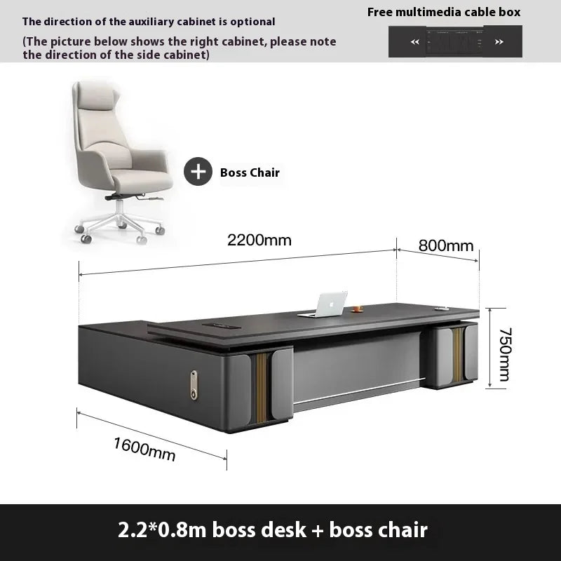 Bedroom Luxury Modern Boss Office Desk Work Art Stand Up Filing Cabinets Office Desk Gadgets Storage Ufficio Salon Furniture