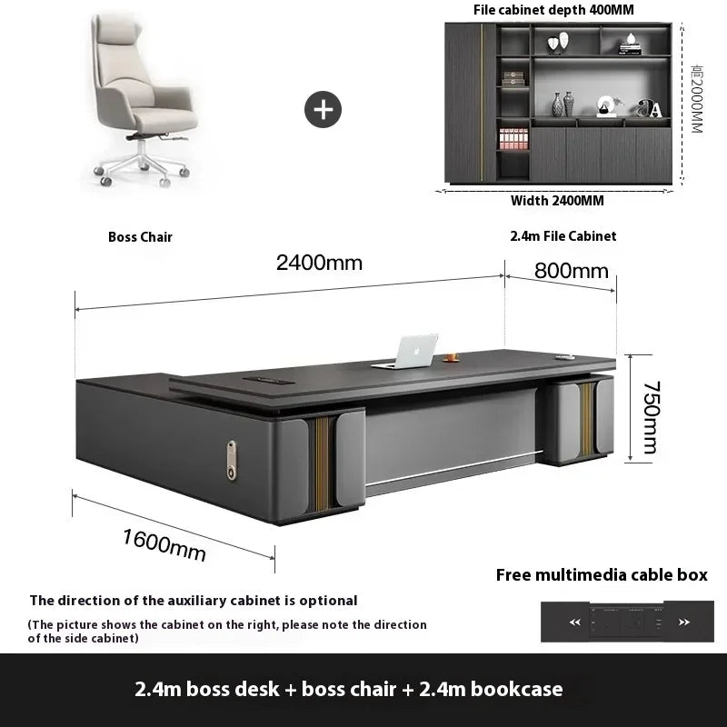 Bedroom Luxury Modern Boss Office Desk Work Art Stand Up Filing Cabinets Office Desk Gadgets Storage Ufficio Salon Furniture