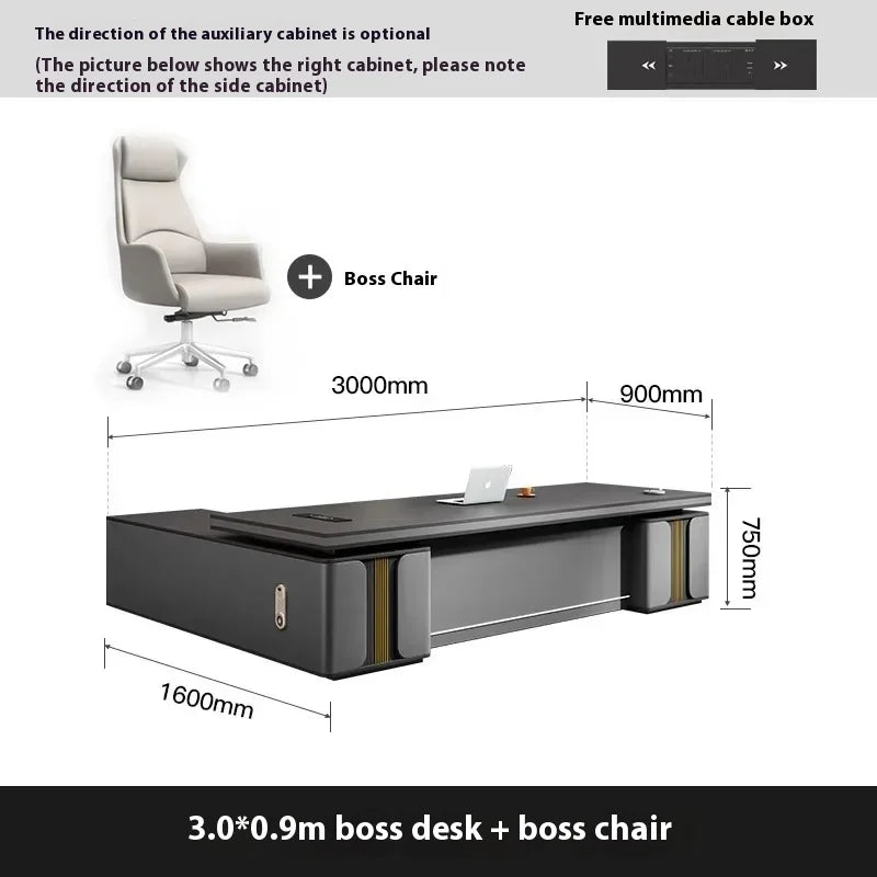 Bedroom Luxury Modern Boss Office Desk Work Art Stand Up Filing Cabinets Office Desk Gadgets Storage Ufficio Salon Furniture