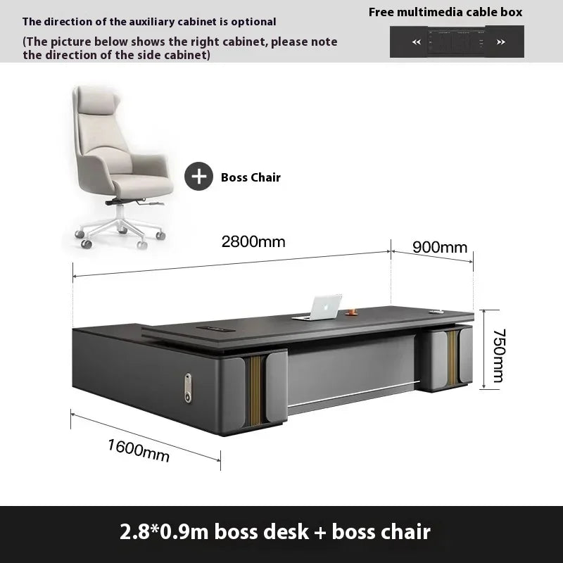 Bedroom Luxury Modern Boss Office Desk Work Art Stand Up Filing Cabinets Office Desk Gadgets Storage Ufficio Salon Furniture