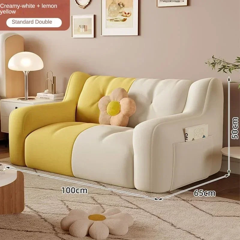 Luxury Home Sofa Modern Small Sofa Lazy Leisure Balcony FloorRecliner Italian Living Room Sofás Para Salón Postmodern Furniture
