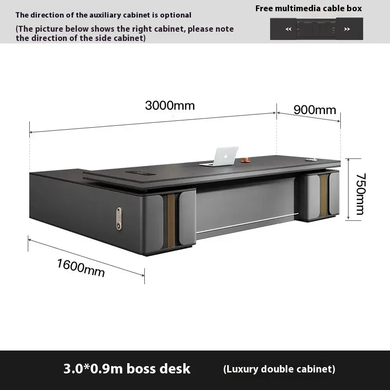 Bedroom Luxury Modern Boss Office Desk Work Art Stand Up Filing Cabinets Office Desk Gadgets Storage Ufficio Salon Furniture