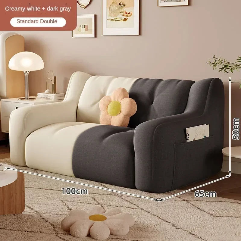 Luxury Home Sofa Modern Small Sofa Lazy Leisure Balcony FloorRecliner Italian Living Room Sofás Para Salón Postmodern Furniture