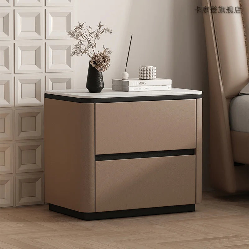 Low Organizer Bedside Table Bedroom Mobile Cabinets Drawers Luxury Storage Nightstand Librero Mesa De Cabeceira Trendy Furniture