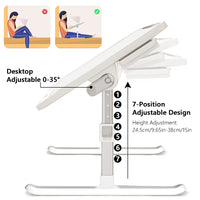 Laptop Desk Foldable Bed Table Adjustable Computer Desk Office Desk Children's Study Desk Bedroom Living Room Desk Adjustable