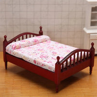 Kids Bedroom 1:12 Doll Houses Miniature Furniture Dollhouse Furniture Bed/Bedside Table For Dolls