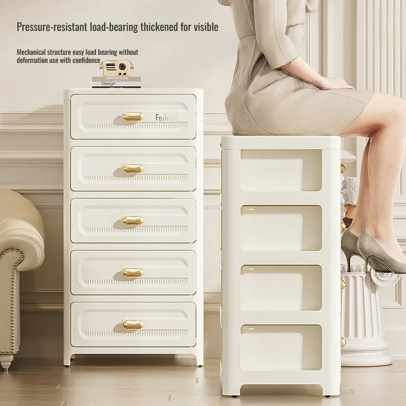 Home storage cabinet multi-layer drawer storage cabinet snack toys chest of drawers bedside table plastic storage cabinet