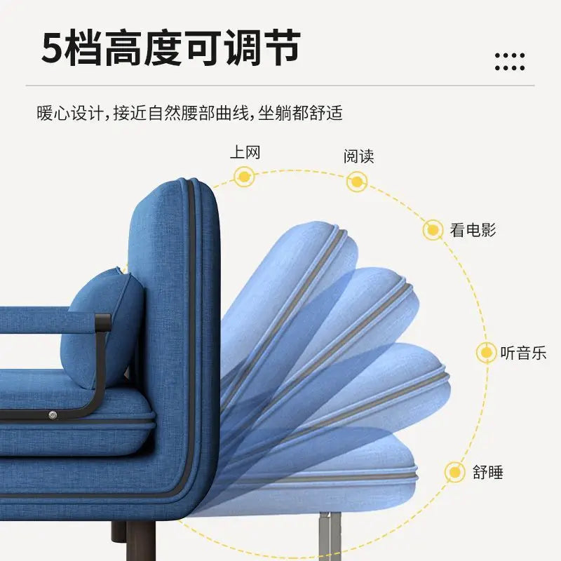 Modern folding sofa bed apartment small apartment simple single and double folding sofa with armrest