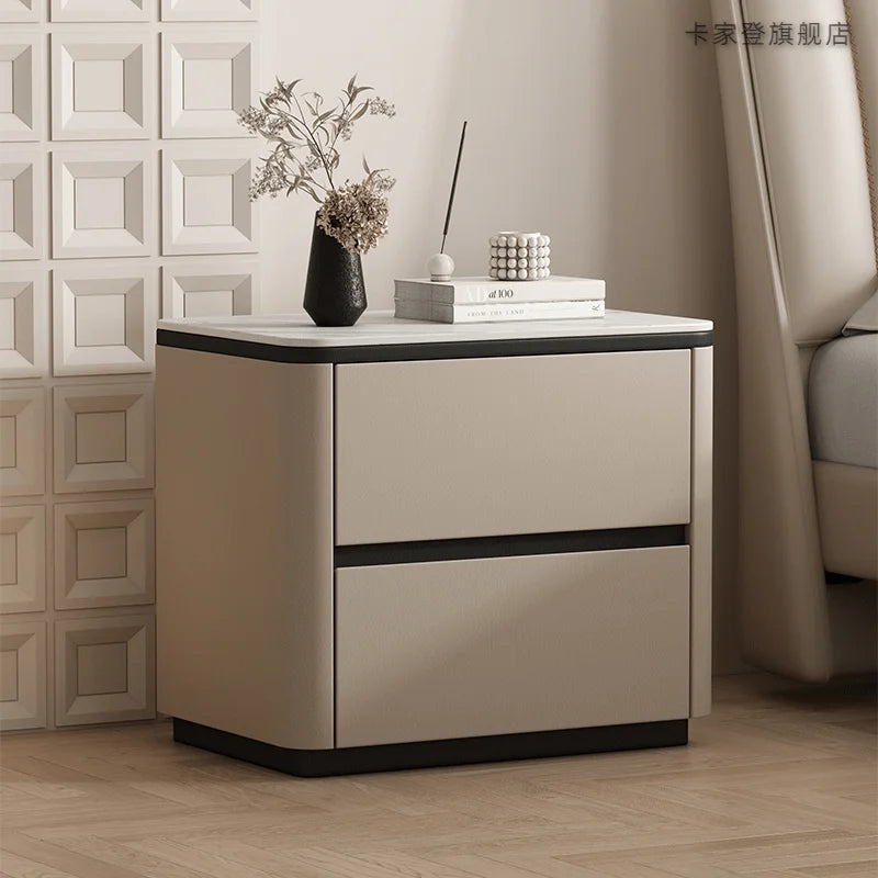 Low Organizer Bedside Table Bedroom Mobile Cabinets Drawers Luxury Storage Nightstand Librero Mesa De Cabeceira Trendy Furniture