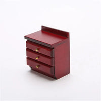 Kids Bedroom 1:12 Doll Houses Miniature Furniture Dollhouse Furniture Bed/Bedside Table For Dolls