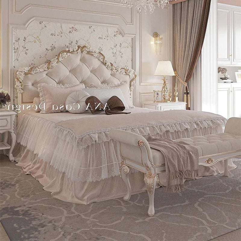 Clear Decoration Bed Lounge Unique Creative Designer Modern Luxury Nordic Bed Save Space Girls Letto Matrimoniale Home Products