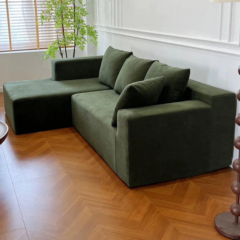 Modern Upholstered Corner Sofa Fabric