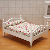 Kids Bedroom 1:12 Doll Houses Miniature Furniture Dollhouse Furniture Bed/Bedside Table For Dolls