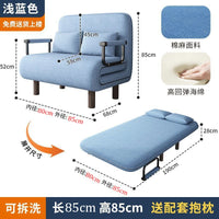 Modern folding sofa bed apartment small apartment simple single and double folding sofa with armrest