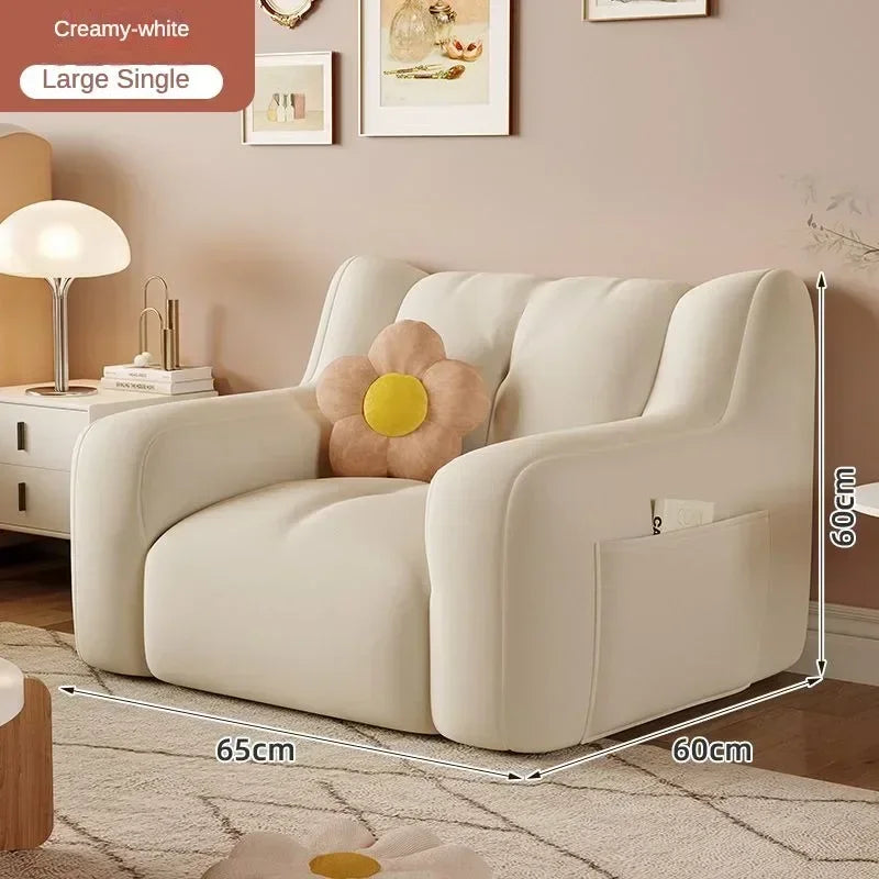 Luxury Home Sofa Modern Small Sofa Lazy Leisure Balcony FloorRecliner Italian Living Room Sofás Para Salón Postmodern Furniture