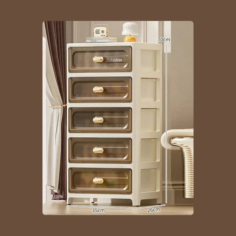 Home storage cabinet multi-layer drawer storage cabinet snack toys chest of drawers bedside table plastic storage cabinet