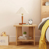 Simple Bedside table Solid Wood Nightstands Double-Layer Night table Living Room Sofa Side Table Modern Home Bedroom furniture