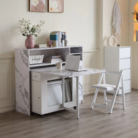 Buffet Cabinet with Storage, Sideboard for Storing Folding Table, Kitchen Storage Cabinet with Shelves, Modern Console Table