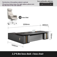 Bedroom Luxury Modern Boss Office Desk Work Art Stand Up Filing Cabinets Office Desk Gadgets Storage Ufficio Salon Furniture