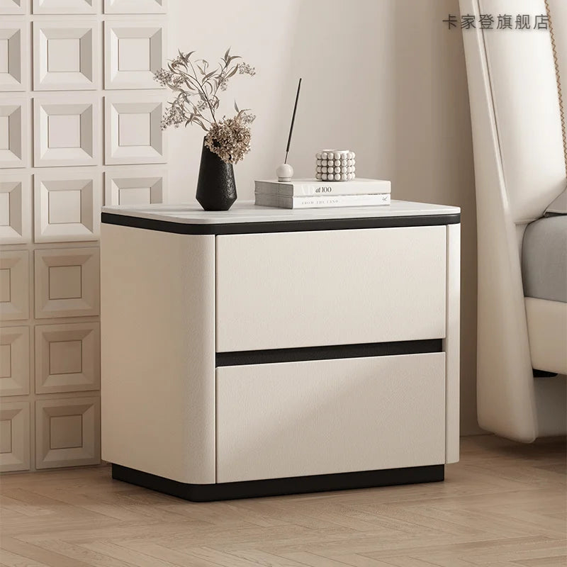Low Organizer Bedside Table Bedroom Mobile Cabinets Drawers Luxury Storage Nightstand Librero Mesa De Cabeceira Trendy Furniture