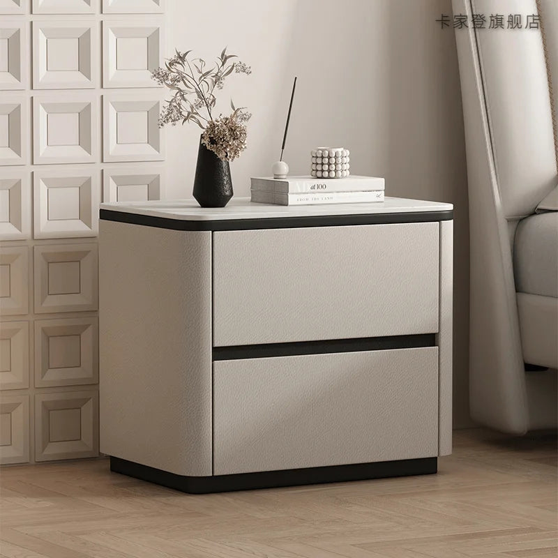 Low Organizer Bedside Table Bedroom Mobile Cabinets Drawers Luxury Storage Nightstand Librero Mesa De Cabeceira Trendy Furniture