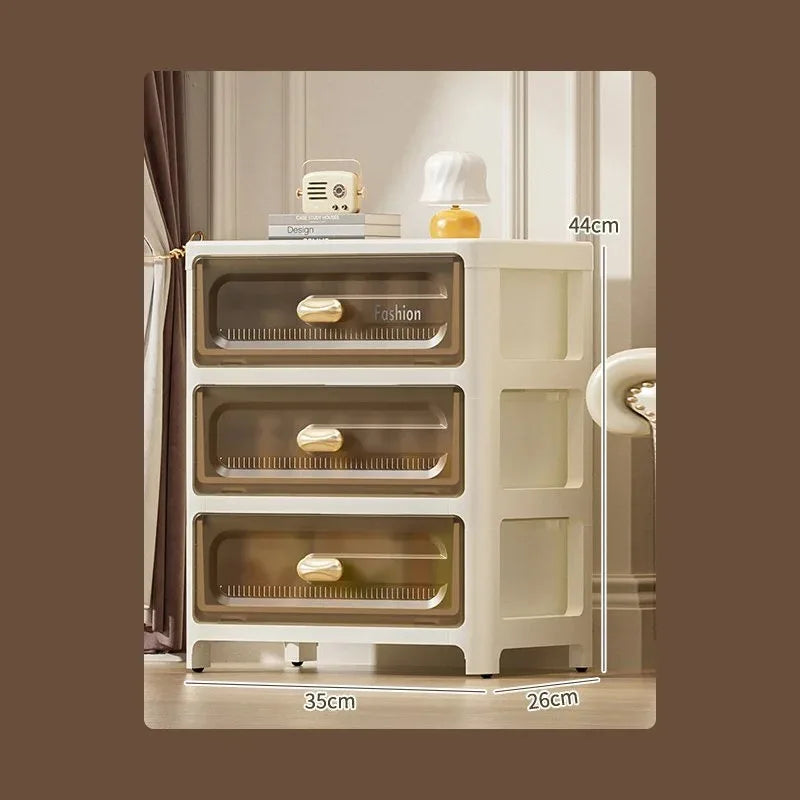 Home storage cabinet multi-layer drawer storage cabinet snack toys chest of drawers bedside table plastic storage cabinet